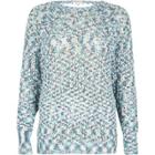 River Island Womens Lurex Stitch Sweater