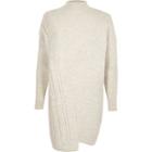 River Island Womens Turtle Neck Cable Knit Sweater Dress