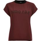 River Island Womens Woven Front Panel T-shirt