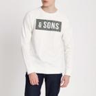 River Island Mens Only And Sons White Sweatshirt