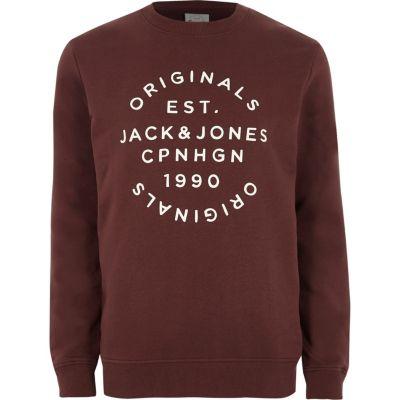 River Island Mens Jack And Jones Print Sweatshirt