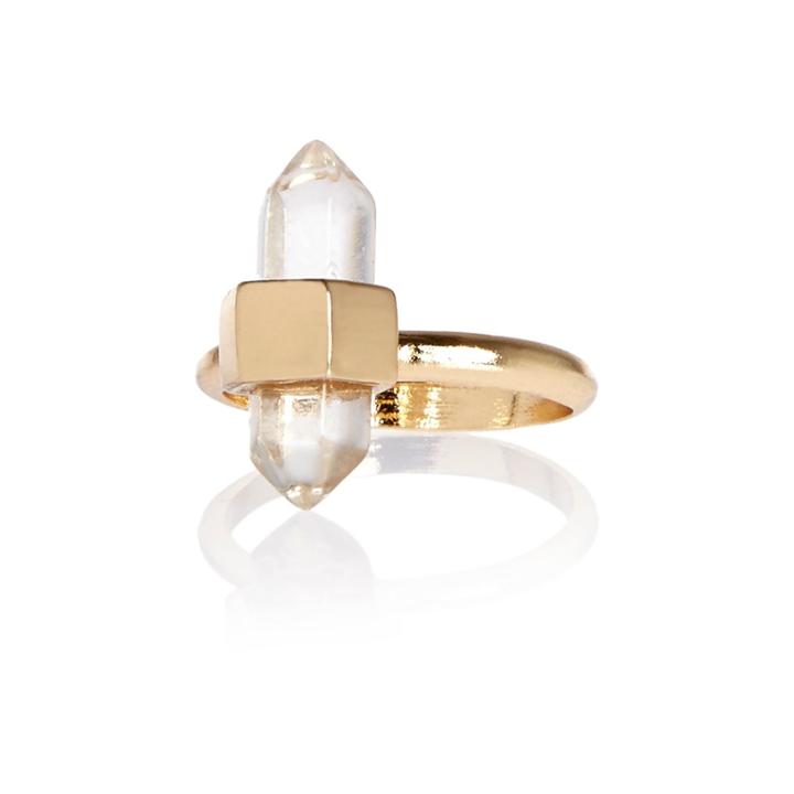 River Island Womens Gold Tone Large Ring