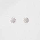 River Island Womens Silver Plated Cubic Zirconia Stud Earrings