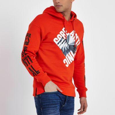 River Island Mens Jack And Jones Core 'iconic' Hoodie
