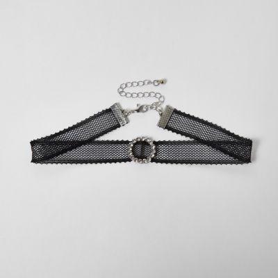 River Island Womens Lace Circle Choker