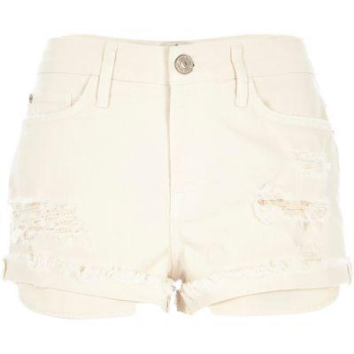 River Island Womens Ripped Denim Shorts