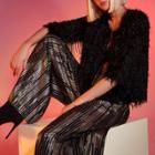 River Island Womens Ri Studio Fringe Embellished Jacket