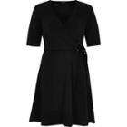 River Island Womens Wrap Ring Tie Skater Dress