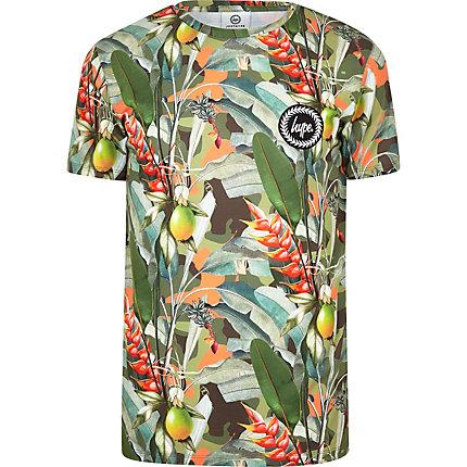 Mens Hype Tropical Print T-shirt