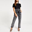 River Island Womens Petite Tassel Shoulder T-shirt