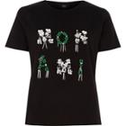 River Island Womens Petite 'mon Ami' Sequin T-shirt