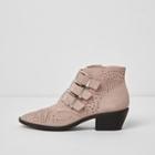 River Island Womens Triple Buckle Suede Western Boots