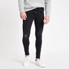River Island Mens Ollie Ripped Spray On Jeans