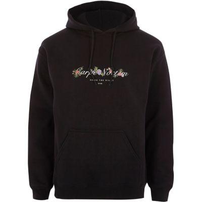 River Island Mens Big And Tall 'carpe Noctem' Hoodie