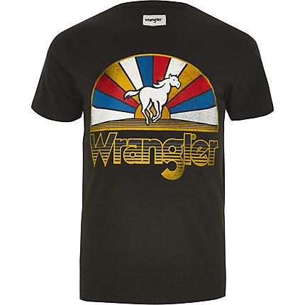 Mens Wrangler Horse Logo T-shirt