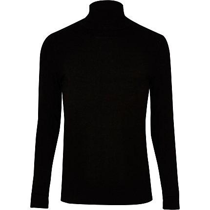 River Island Mens Big And Tall Slim Fit Roll Neck Jumper