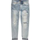 River Island Mens Fade Ripped Jimmy Slim Tapered Jeans