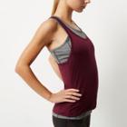River Island Womens Ri Active Double Layer Gym Tank