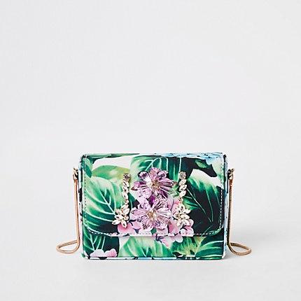 River Island Womens Embellished Boxy Mini Cross Body Bag