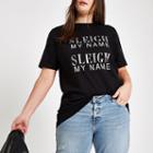 River Island Womens Plus 'sleigh My Name' Sequin T-shirt