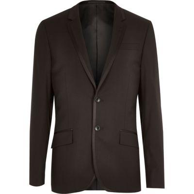 River Island Mens Contrast Trim Tux Jacket