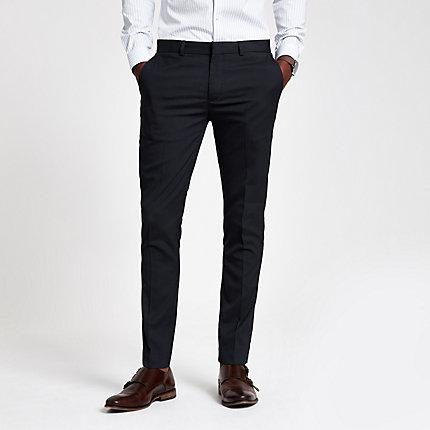 River Island Mens Super Skinny Fit Smart Trousers
