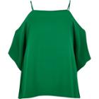 River Island Womens Plus Cold Shoulder Cape Sleeve Top
