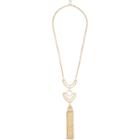 River Island Womens Gold Tone Cut Out Statement Necklace