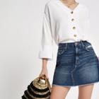 River Island Womens Button Up Long Sleeve Blouse
