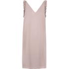 River Island Womens Nude Frill Sleeveless Slip Dress