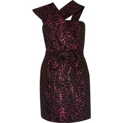 River Island Womens Print Ruffle Strap Dress