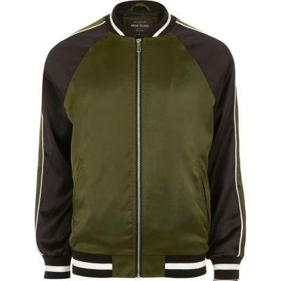 River Island Mens Dragon Embroidered Aviator Jacket