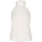 River Island Womens White Halter Neck Multiple Strap Top