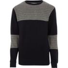 Mens Bellfield Block Stitch Crew Neck Jumper