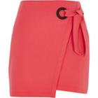River Island Womens Wrap Eyelet Tie-up Mini Skirt