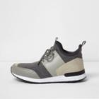 River Island Mens Mid Top Runner Sock Trainers