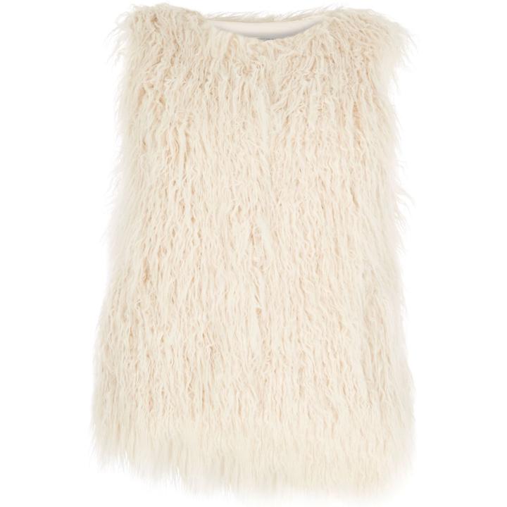 River Island Womens Girls Faux Fur Vest