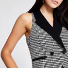 River Island Womens Dogtooth Check Waistcoat