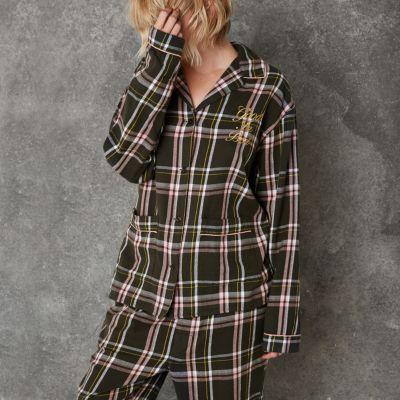River Island Womens Ashish Check Pyjama Shirt