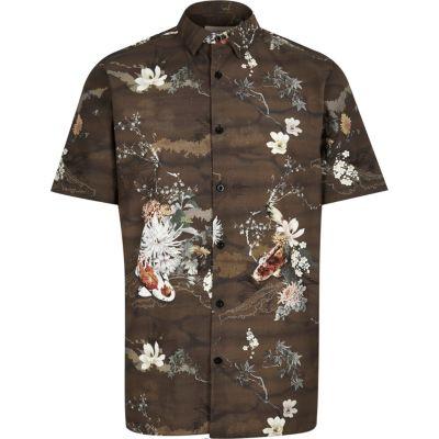 River Island Mens Koi Print Shirt