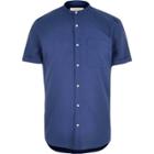 River Island Mens Short Sleeve Grandad Shirt