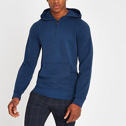 River Island Mens Selected Homme Organic Cotton Hoodie