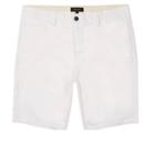 River Island Mens White Slim Fit Bermuda Shorts