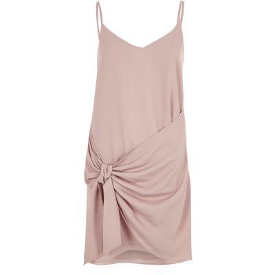River Island Womens Wrap Tie Front Mini Slip Dress