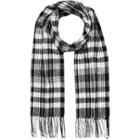 River Island Womens Gingham Tasselled Scarf