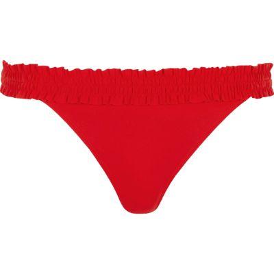 River Island Womens Ri Resort Shirred Bikini Bottoms