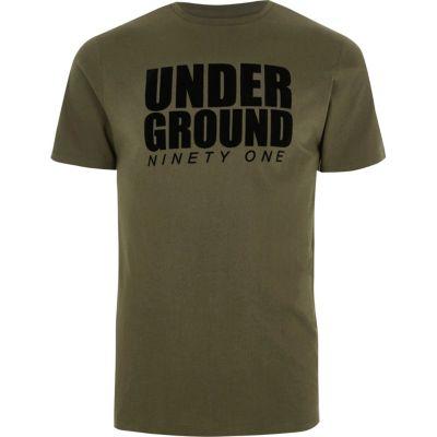 River Island Mens 'underground' Slim Fit T-shirt