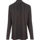 River Island Mens Ribbed Muscle Fit Cardigan