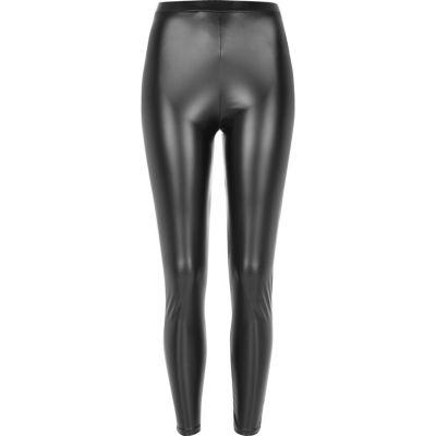 River Island Womens Coated High Rise Leggings
