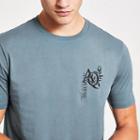 River Island Mens 'aq' Printed Short Sleeve T-shirt